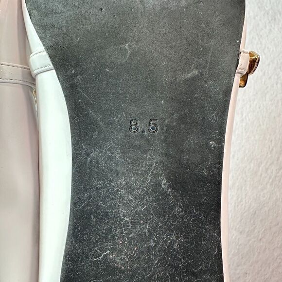 Jeffrey‎ Campbell Lavinia Flats Womens 8.5 White Leather Point Toe Horsebit - Picture 8 of 9